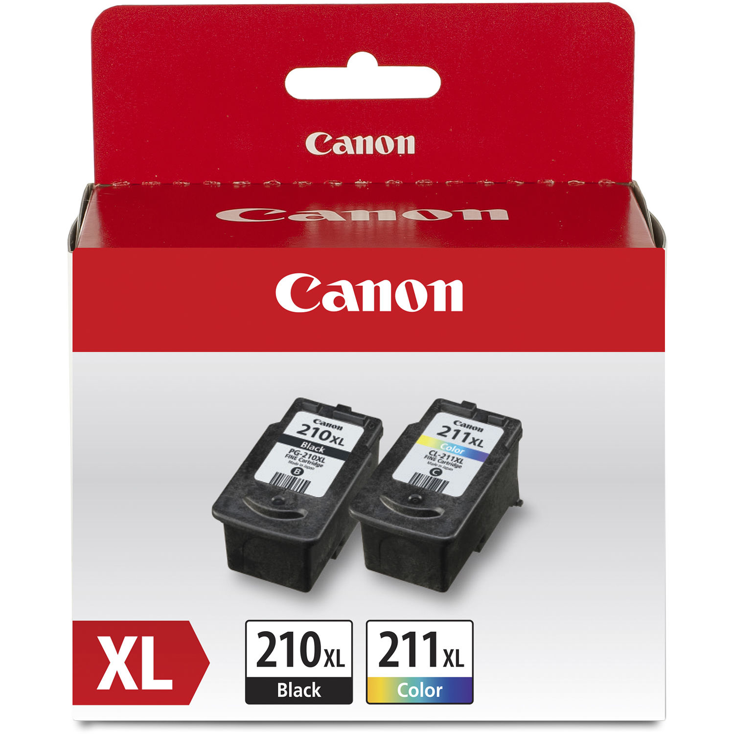 Paquete de Valor de Tinta Canon Pg 210Xl Negro y Cl 211Xl Color