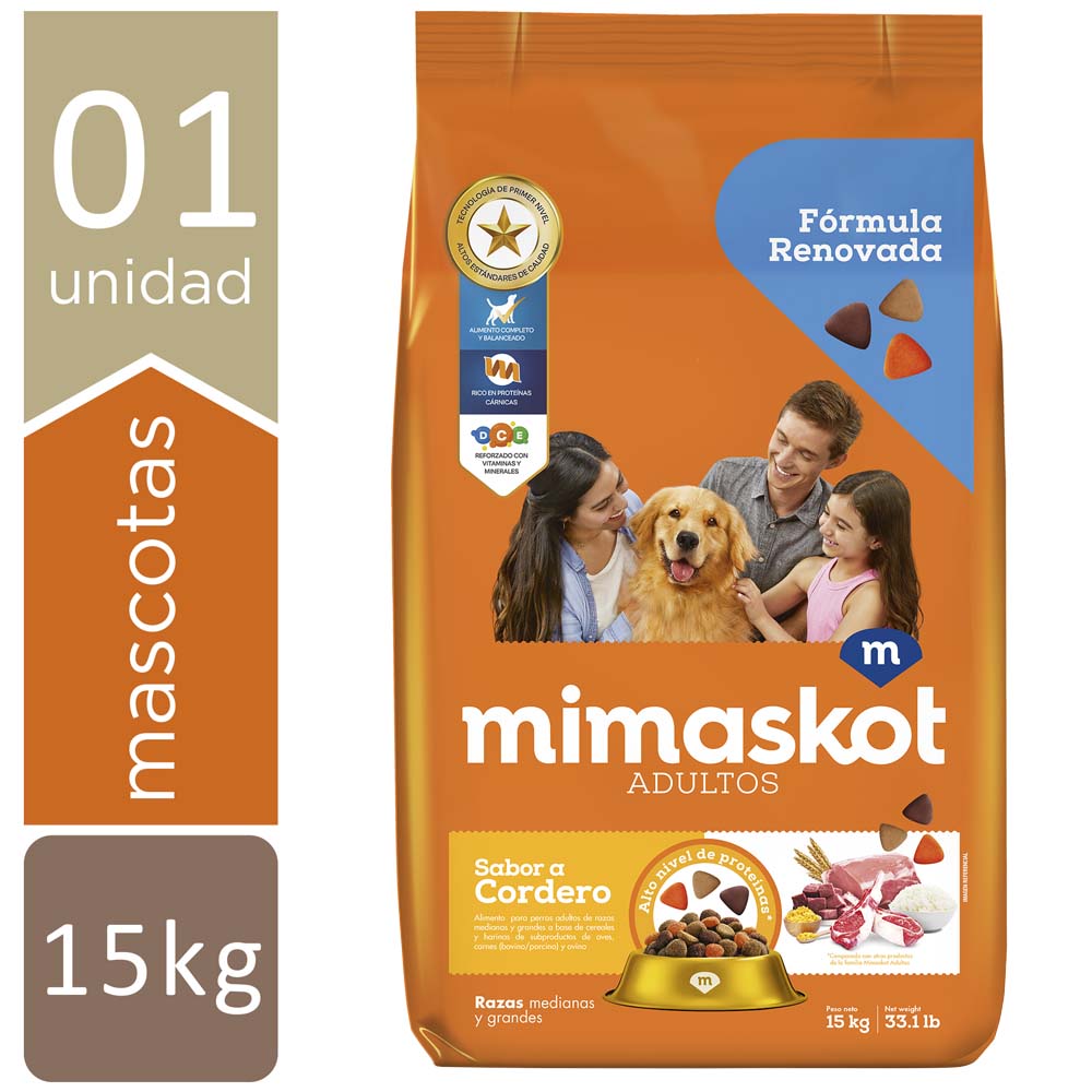 Comida para Perros MIMASKOT Adultos Todas las Razas Estofado de Carne Bolsa 15Kg