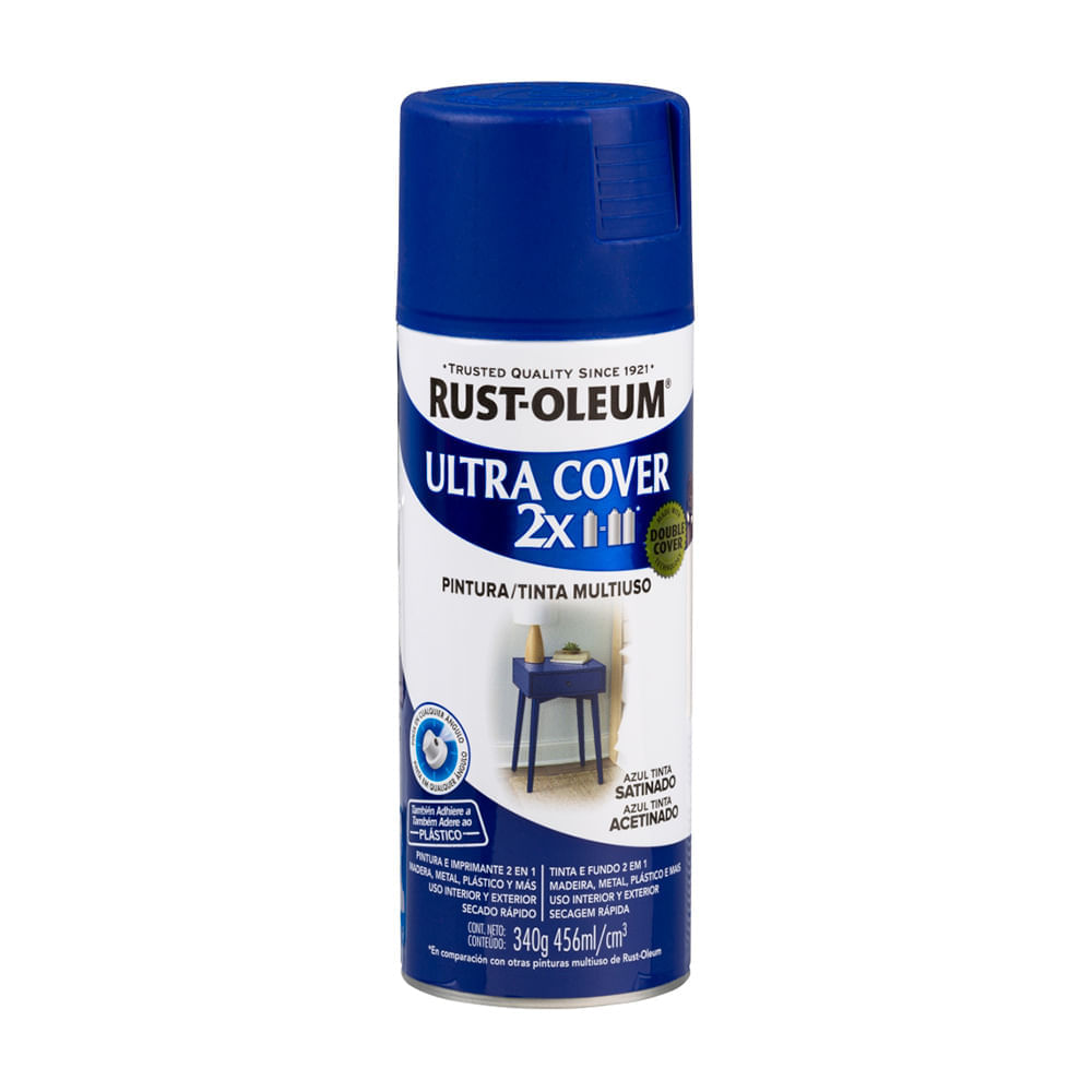 Spray Cover  2X Azul Tinta Satin 340 gramos
