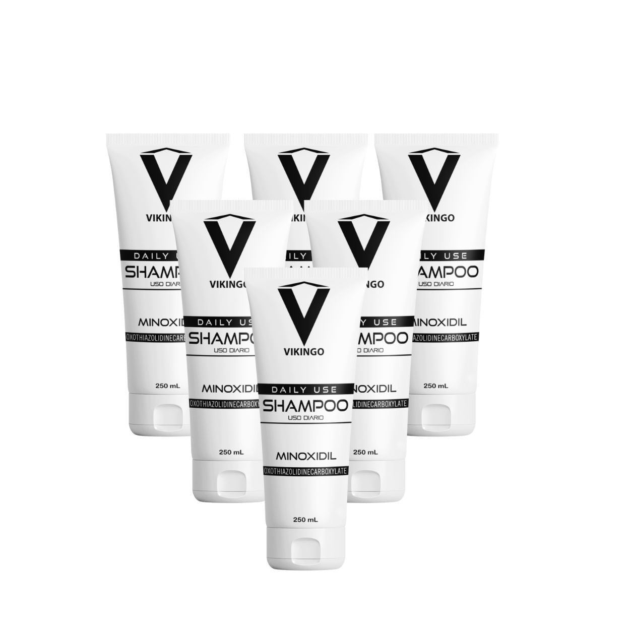Shampoo Vikingo con Minoxidil de 250 ml x 6 unidades