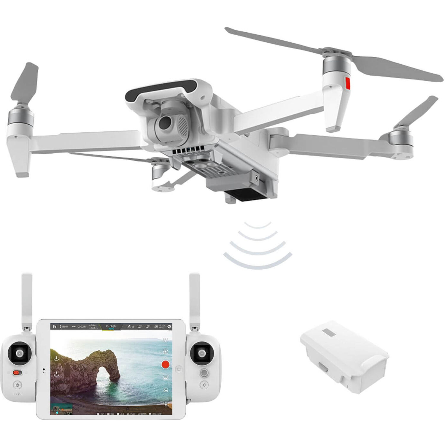 Drone Fimi X8Se 2022 V2 con 1 Batería y Megáfono