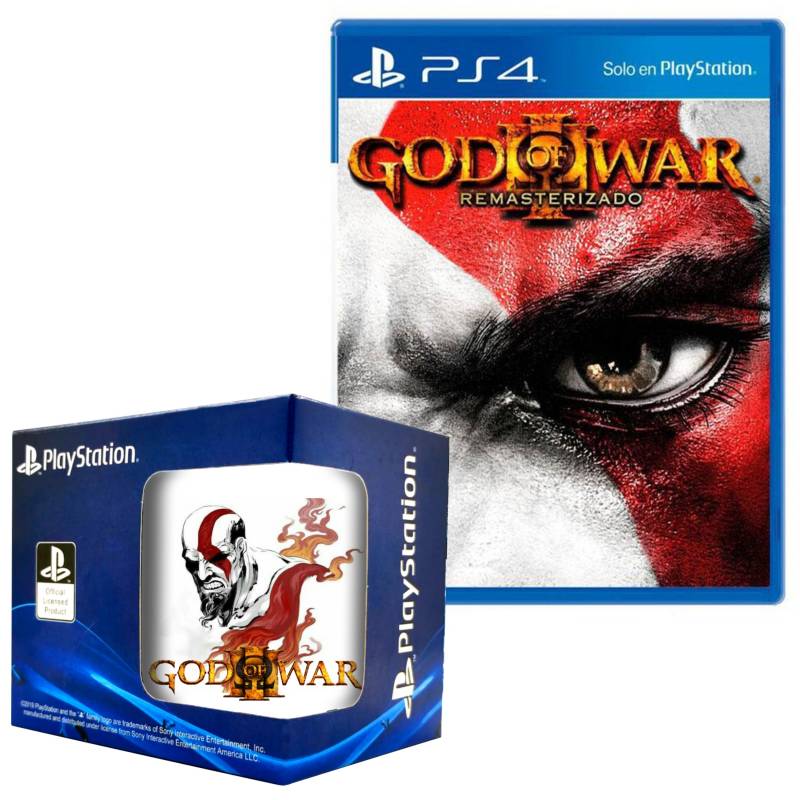 God of war iii remastered y Taza Sony PS4