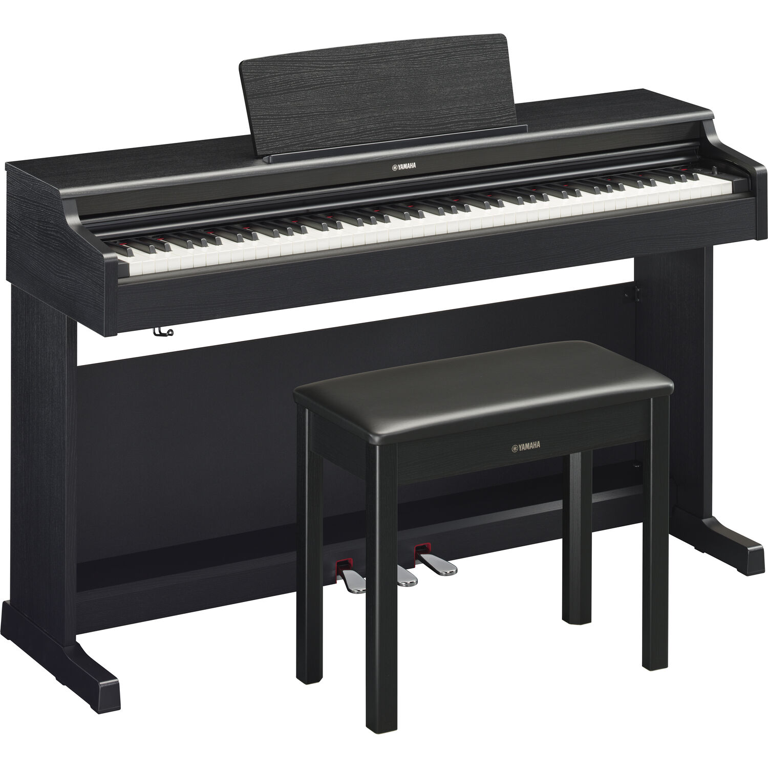 Piano Digital de Consola Yamaha Arius Ydp 165 de 88 Teclas con Banqueta Nogal Negro