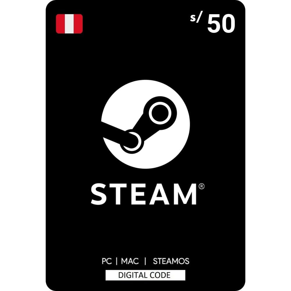 Codigo Steam Wallet Gift Card 50 Soles Perú (Digital)