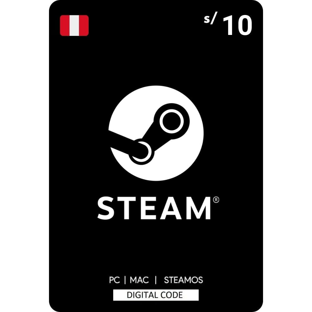 Codigo Steam Wallet Gift Card 10 Soles Perú (Digital)