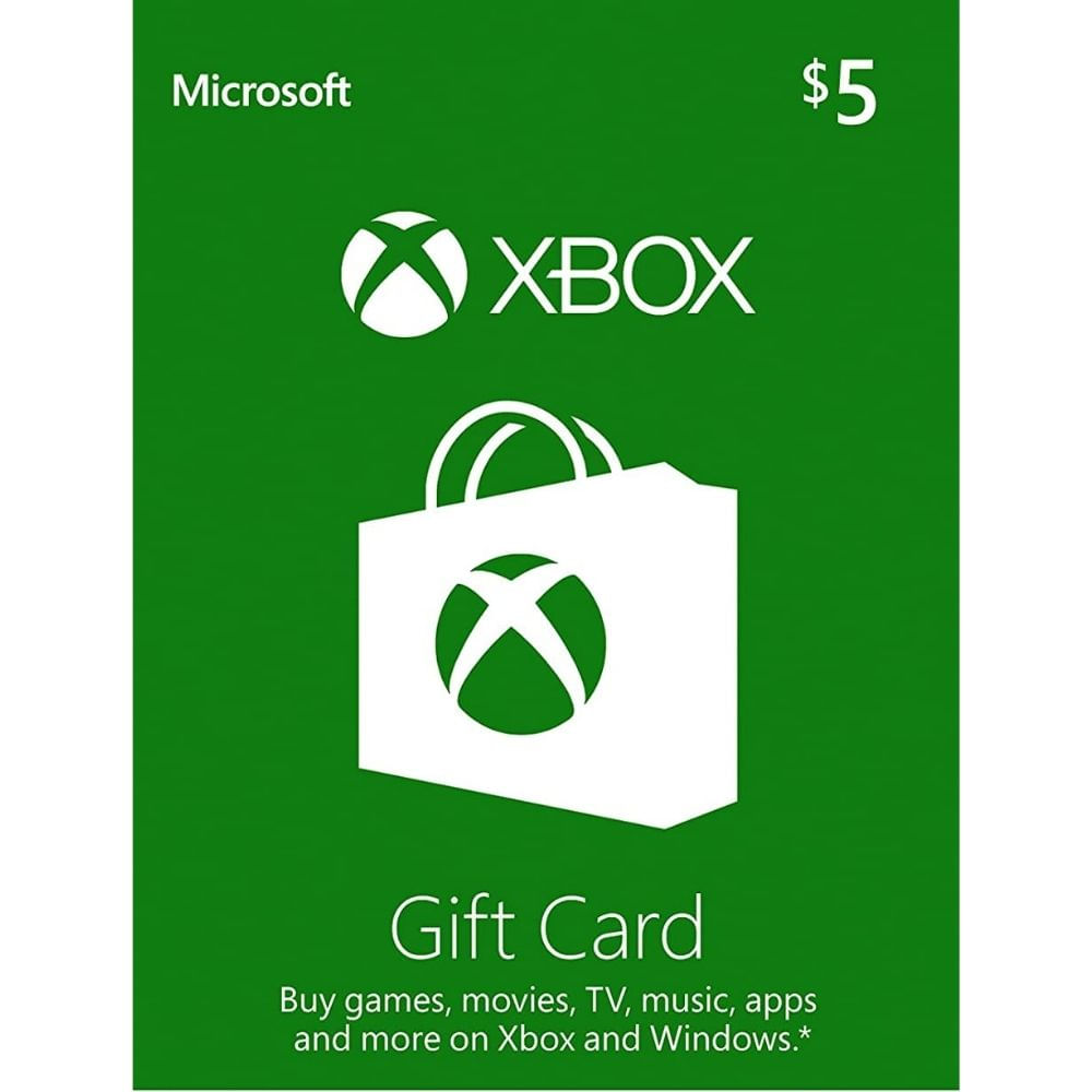 Codigo Xbox 5 Usd Xbox Gift Card $5 USA (Digital)