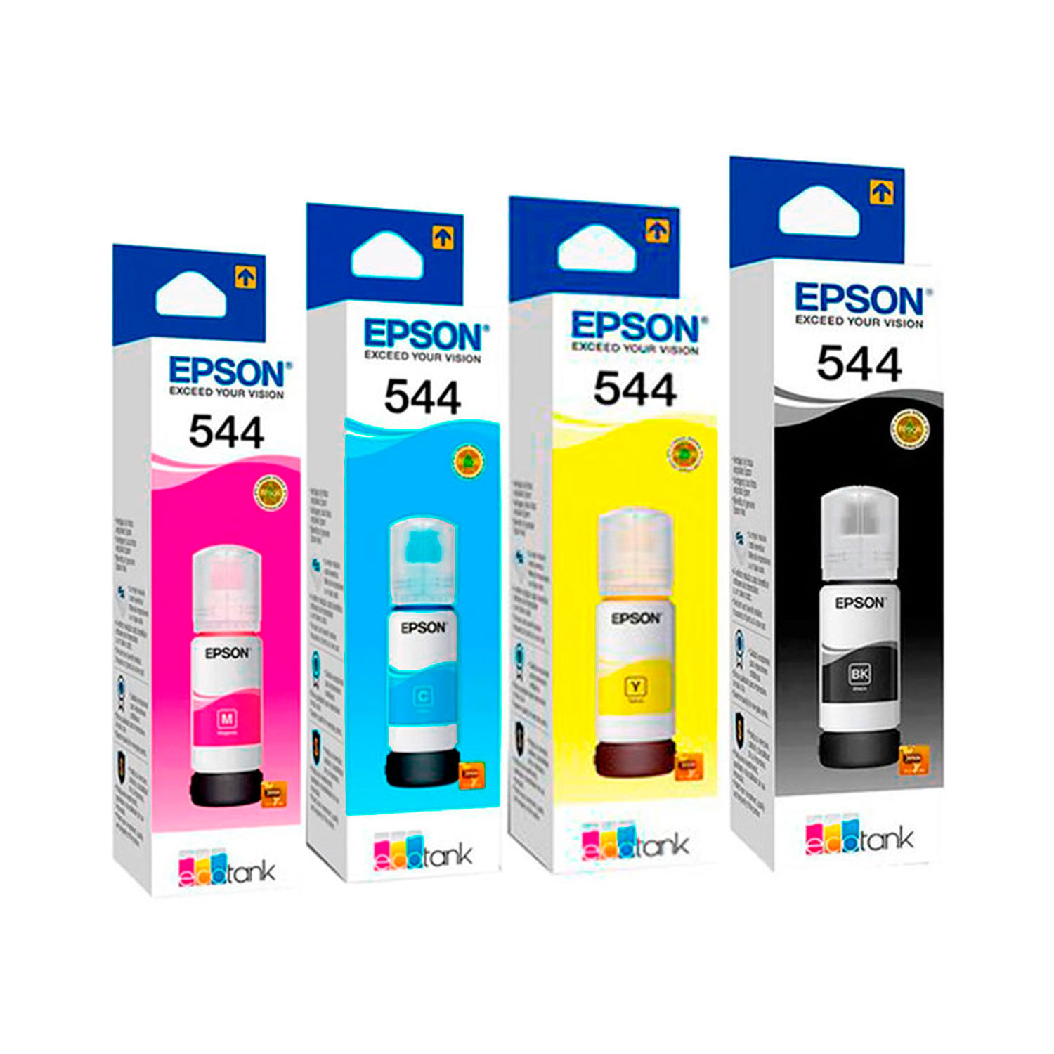 Pack de Tinta Epson T544 los 4 Colores CMYK Original