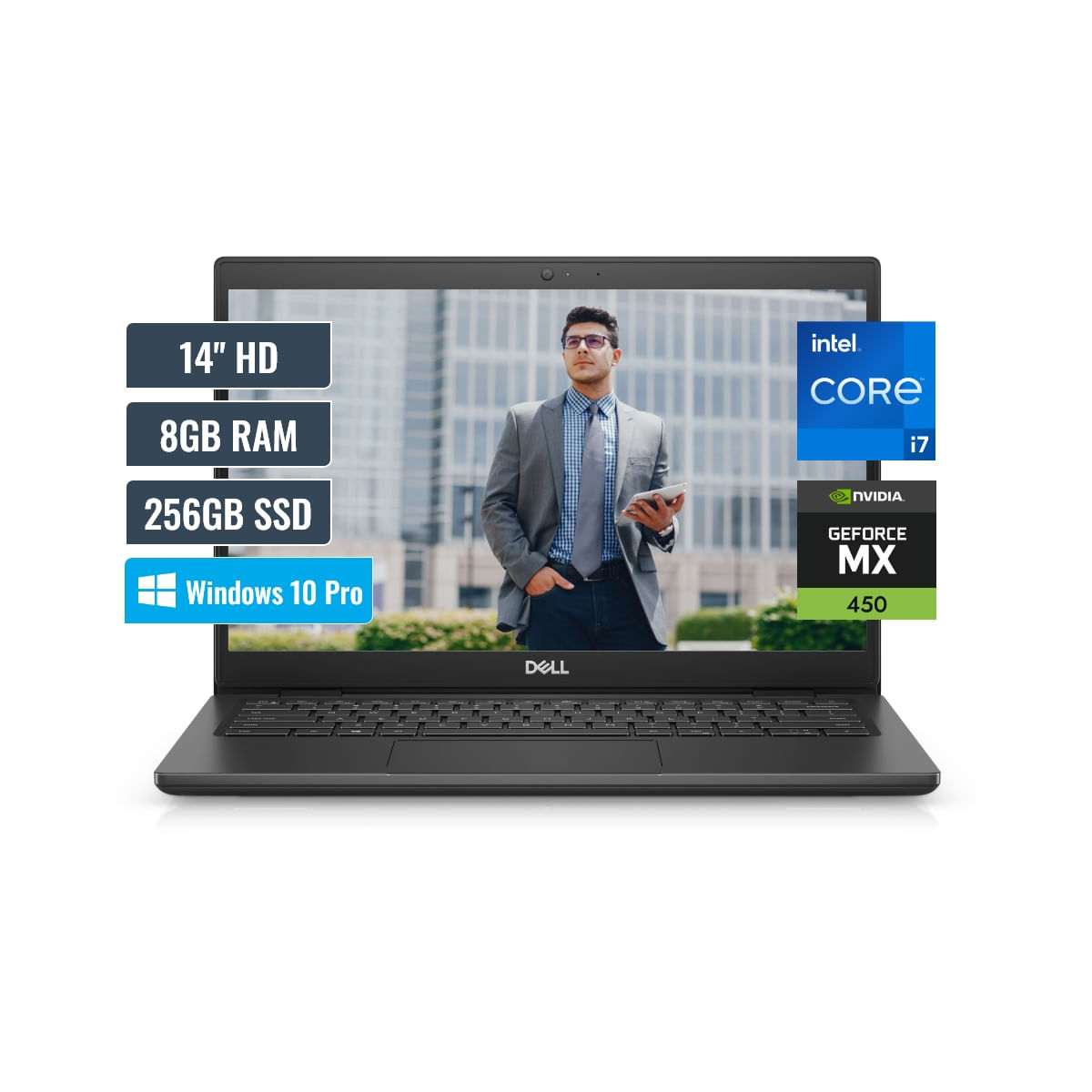 Laptop Dell Latitude Intel Core i7 1165G7 8GB RAM 256GB SSD 2GB NVIDIA 14 HD Windows 10 Pro