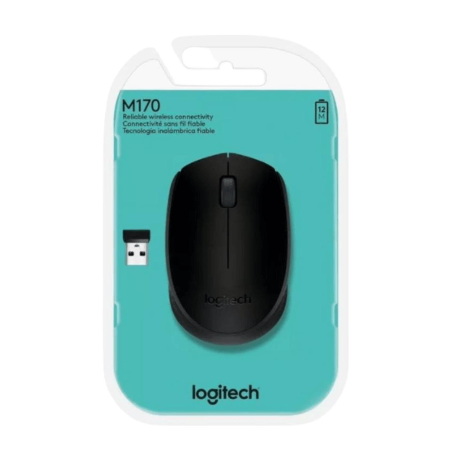 Mouse Logitech M170 Wireless Usb Black