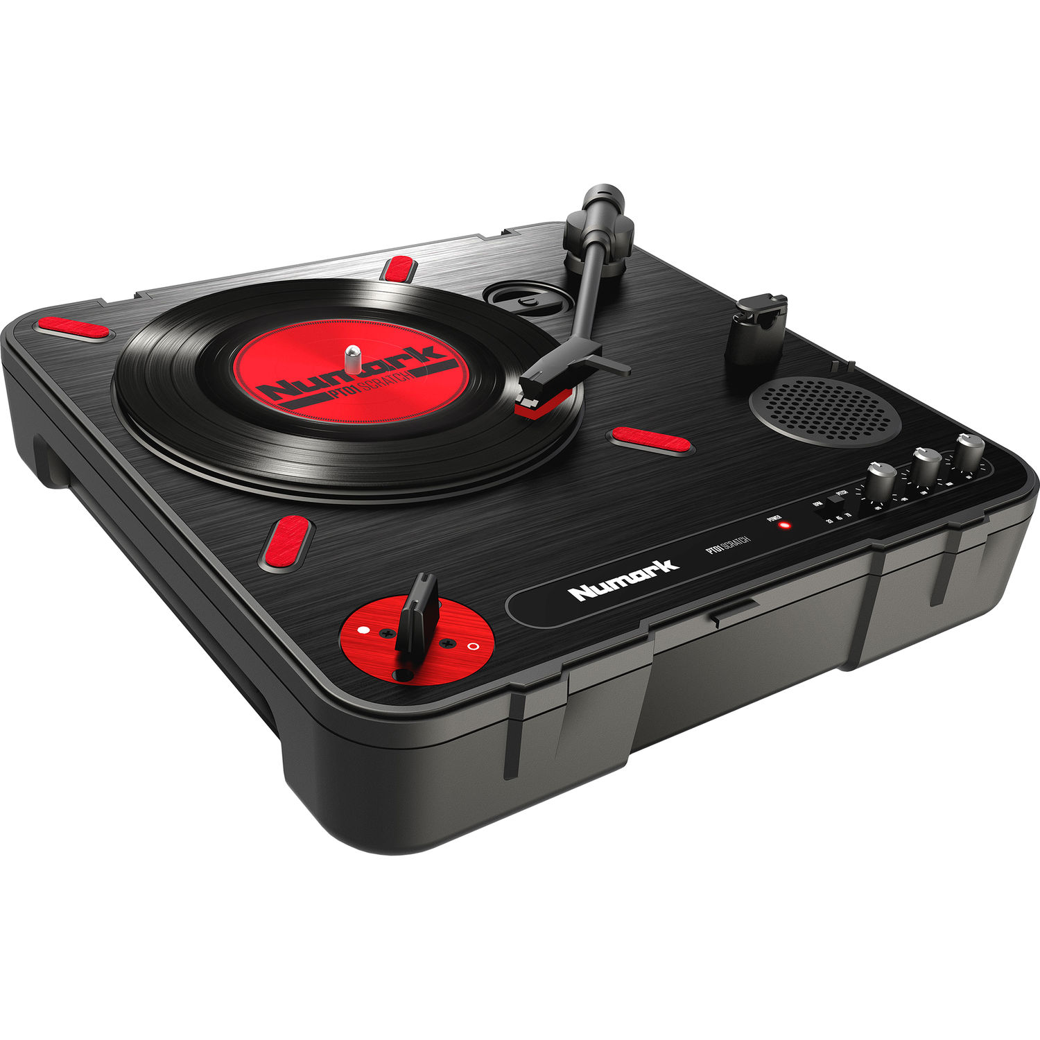 Plato Giradiscos Portátil Numark Pt01 Scratch con Interruptor de Scratch para Dj