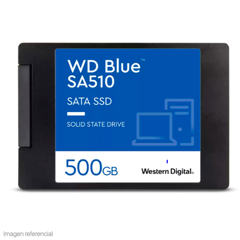 Disco Sólido Western Digital Blue Sa510, 500gb, Sata 6gb, 2.5", 7mm
