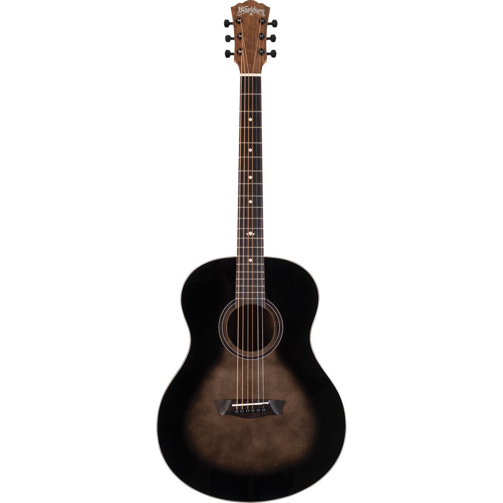 Guitarra Acústica Híbrida Washburn Bella Tono Studio S9V Gloss Charcoal Burst