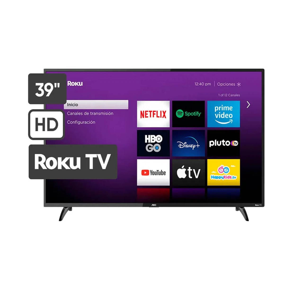 Televisor AOC 39 HD Smart TV Roku 39S519