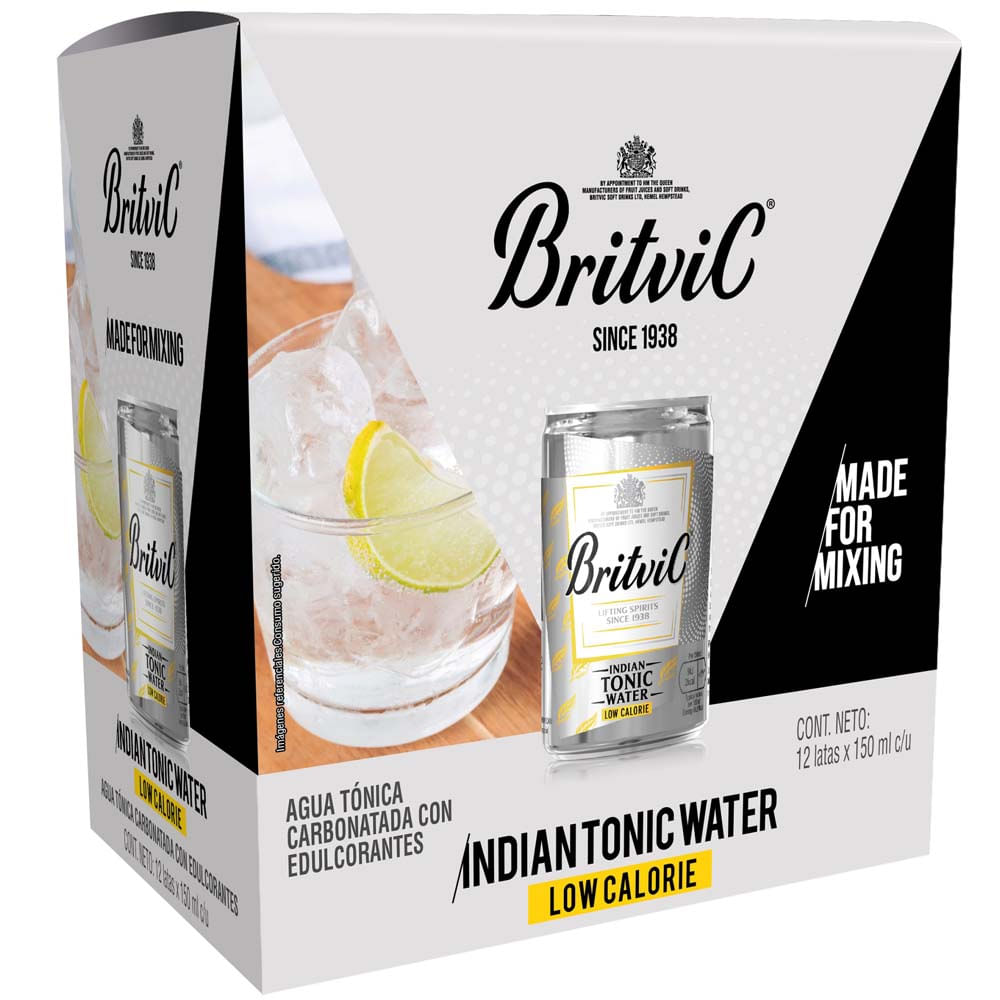 Agua Tónica BRTIVIC Low Calorie Lata 150ml Paquete 12un
