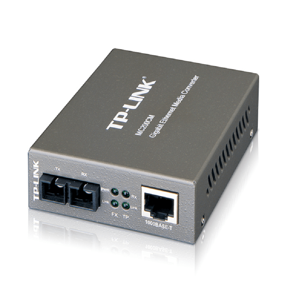 Convertidor Multimedia Multi-modo Gigabit RJ45 Tp Link MC200CM