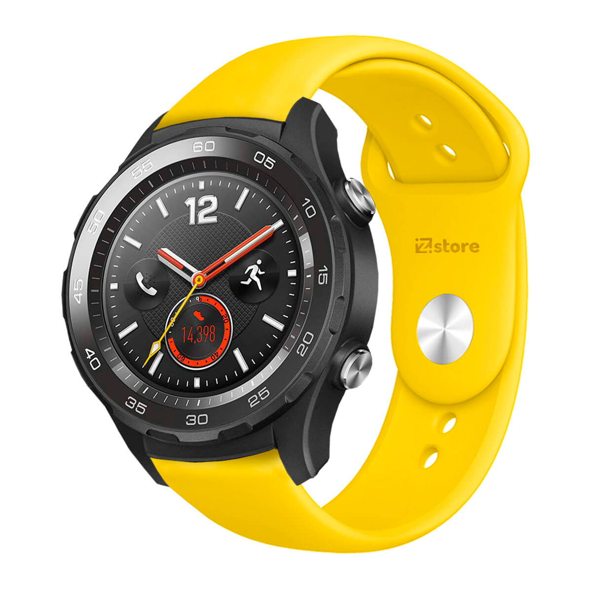 Correa Compatible Con Huawei Watch 2 Classic Amarillo Broche 22mm