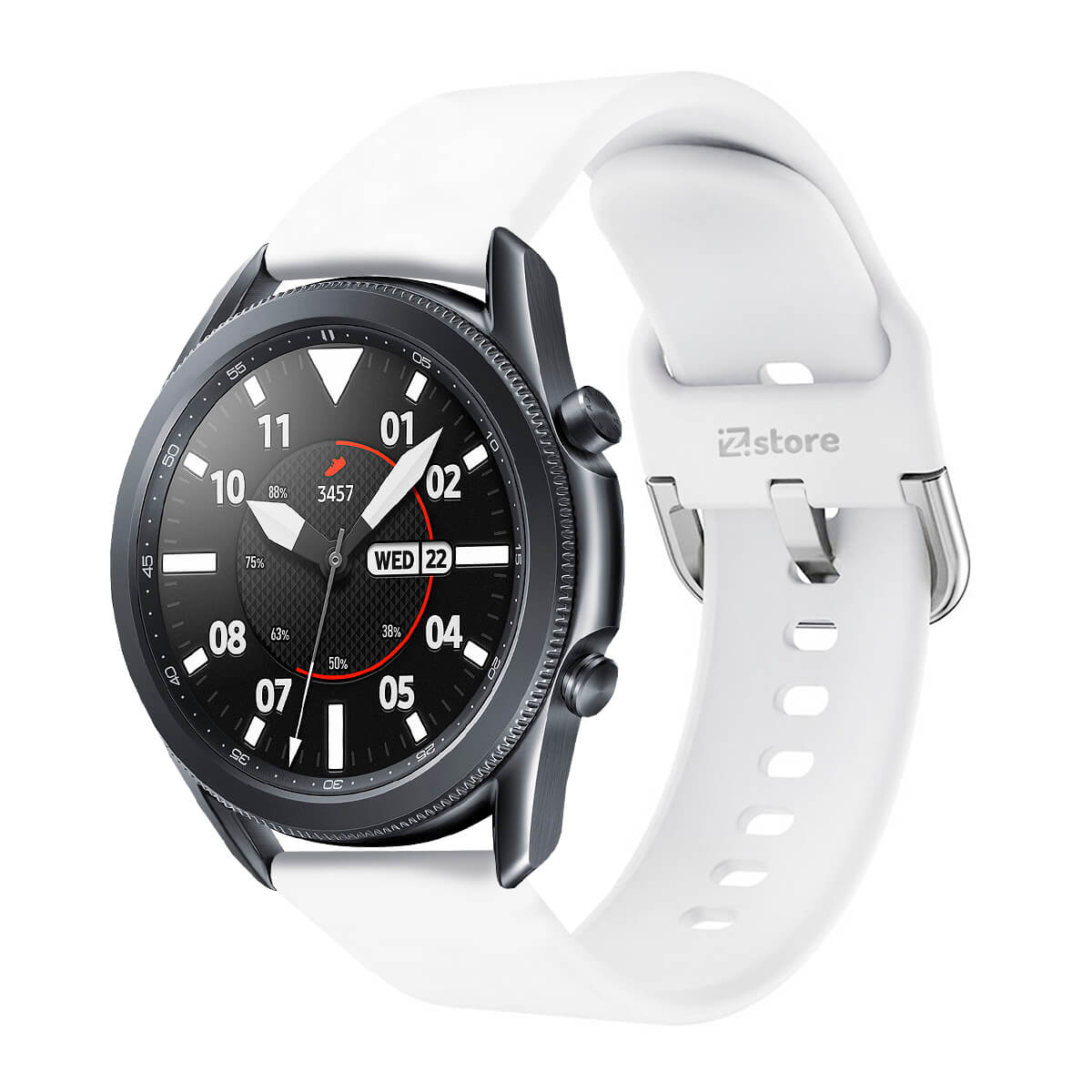 Correa Compatible Con Samsung Galaxy Watch 3 41mm/45mm Blanco Evilla 20mm