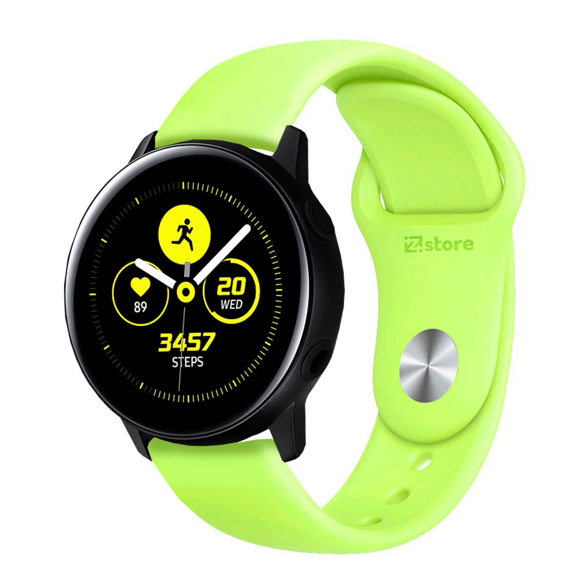 Correa Compatible Con Samsung Galaxy Watch Active Verde Limon Broche 20mm