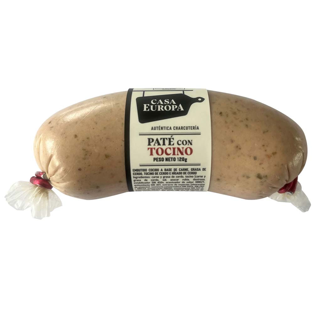 Paté con Tocino CASA EUROPA Paquete 120g