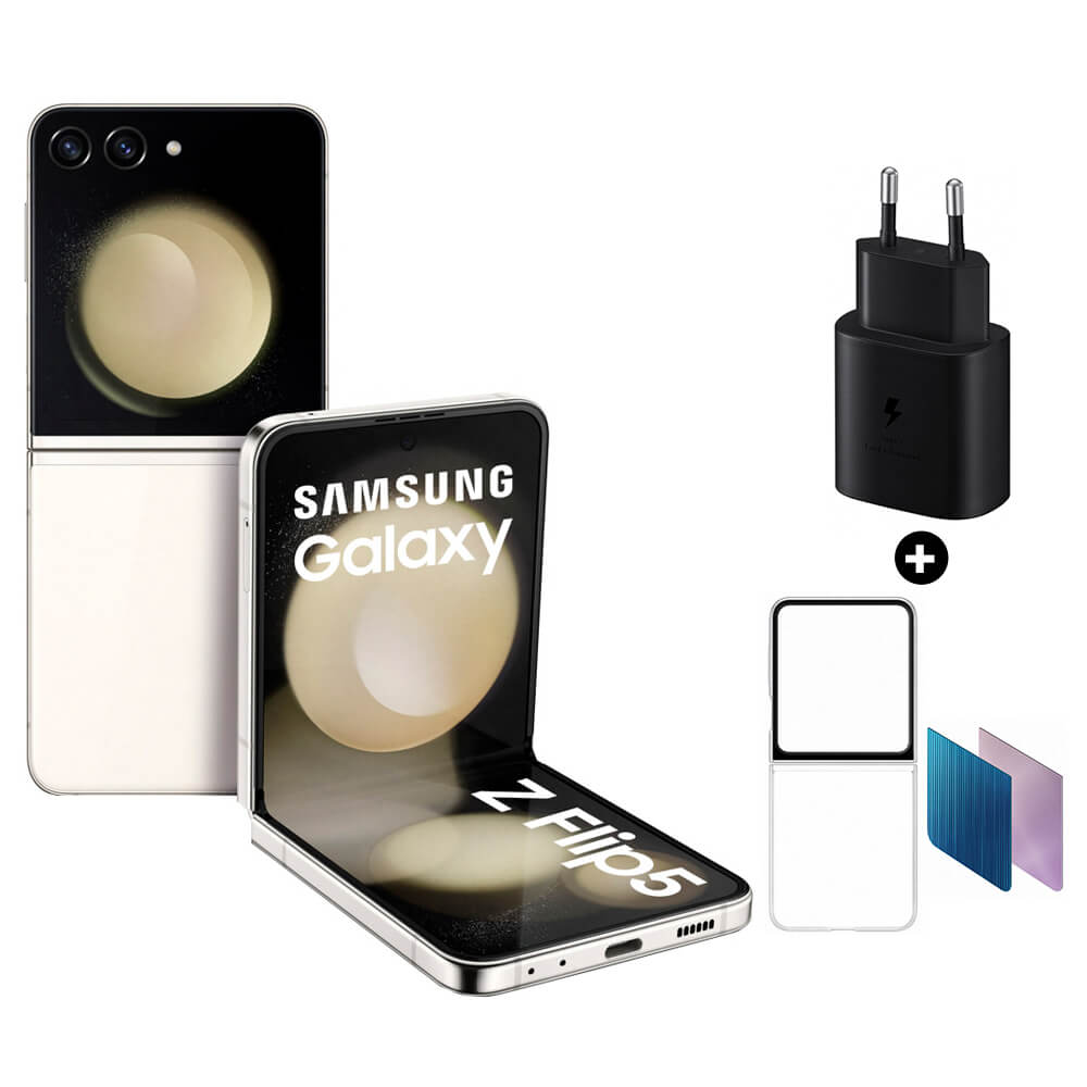 Smartphone SAMSUNG Galaxy Z Flip 5 6.7" 8GB 512GB 12MP + 12MP Cream
