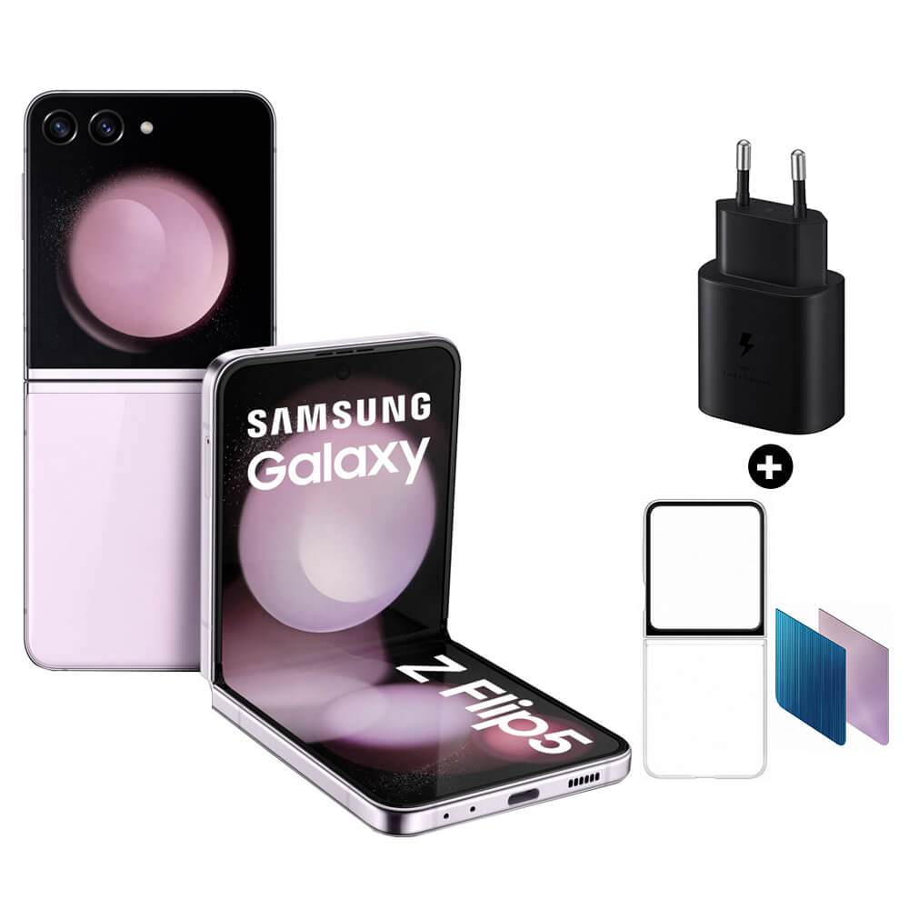 Smartphone SAMSUNG Galaxy Z Flip 5 6.7" 8GB 512GB 12MP + 12MP Lavender