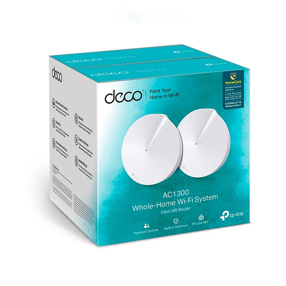 Tp link Deco M5 2-pack AC1300 Smart Home Mesh Wi-fi