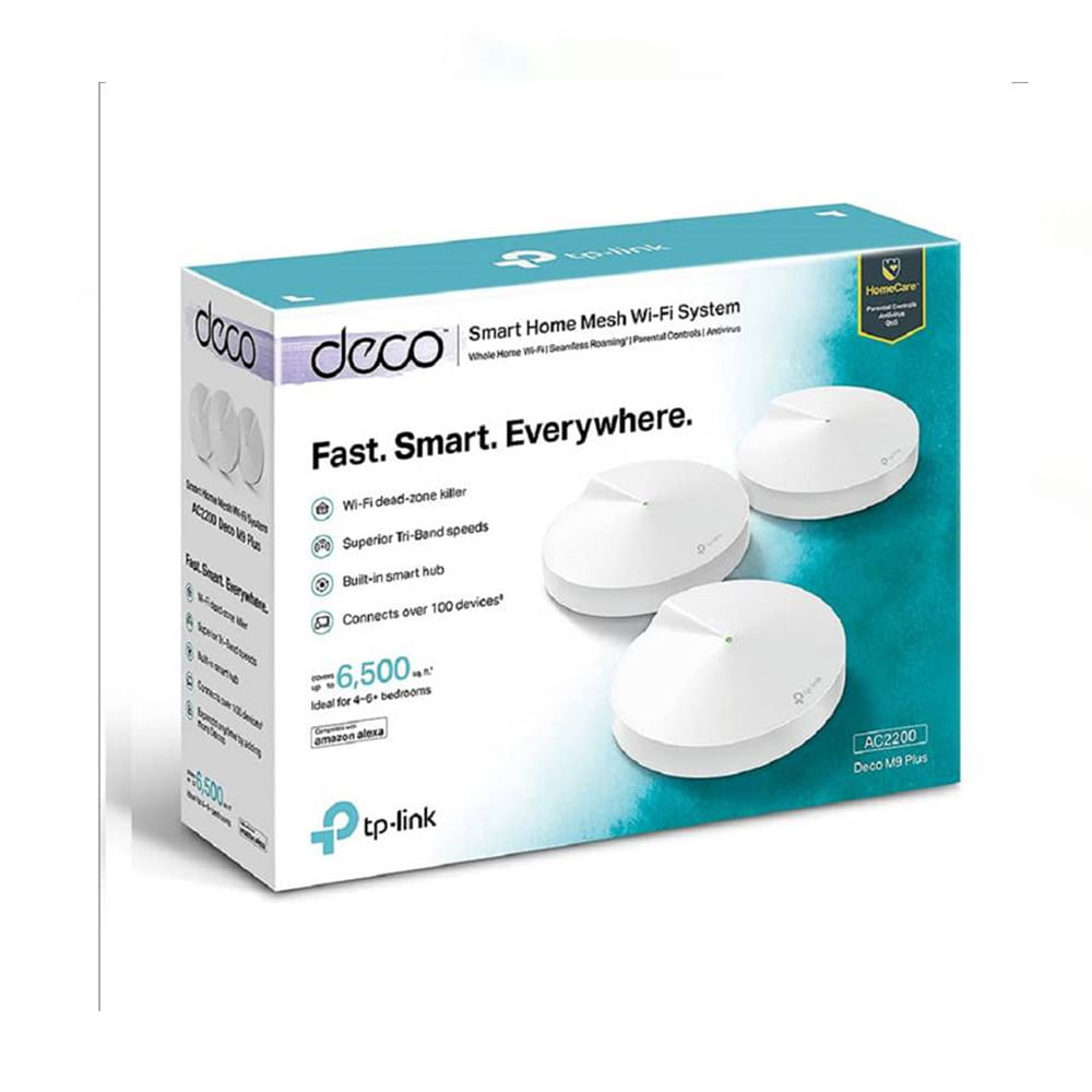 Tp link Deco M9 Plus 3-pack AC2200 Smart Home Mesh Wi-fi