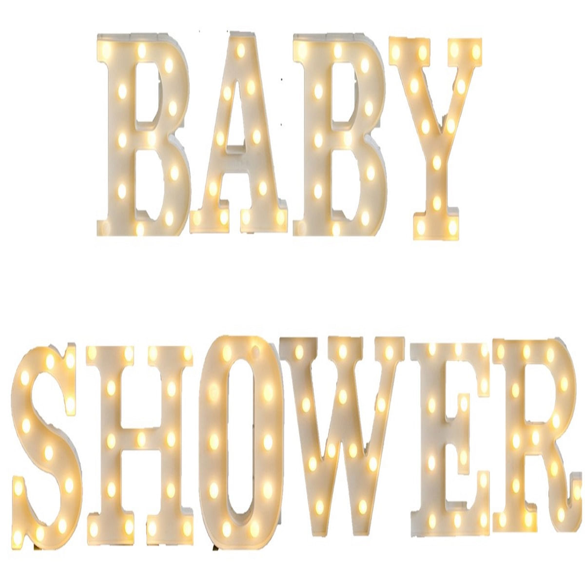 Letrero Letras Decorativas Led 3D Luces para Fiestas Baby Shower
