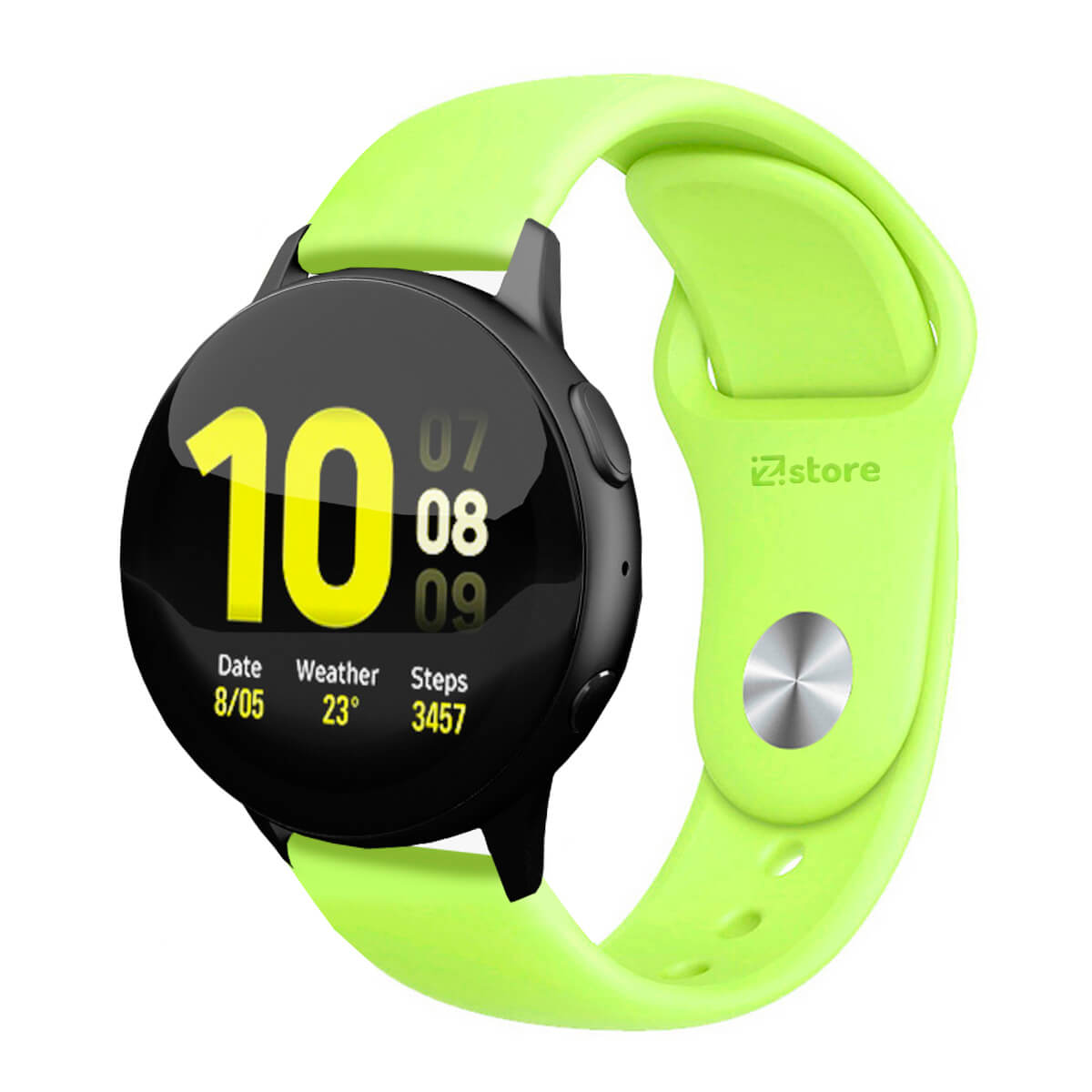 Correa Compatible Con Samsung Galaxy Watch Active 2 Verde Limón Broche 20mm