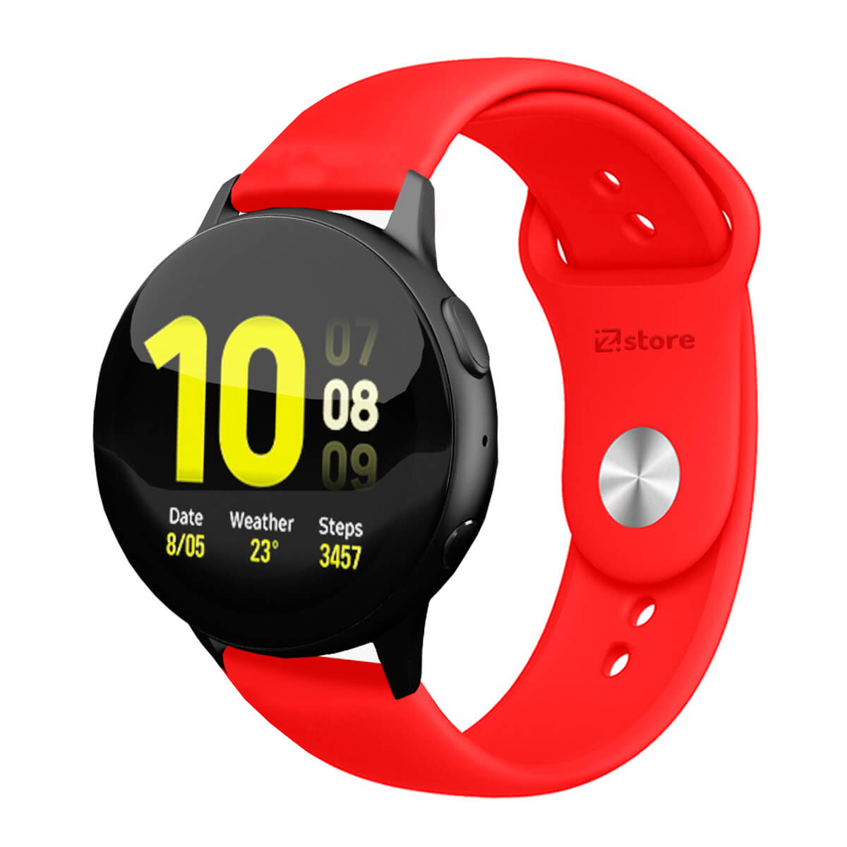 Correa Compatible Con Samsung Galaxy Watch Active 2 Rojo Broche 20mm