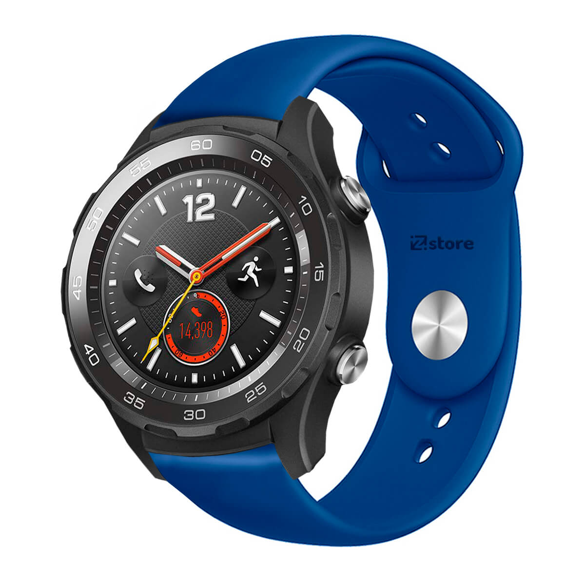 Correa Compatible Con Huawei Watch 2 Azul Broche 20mm