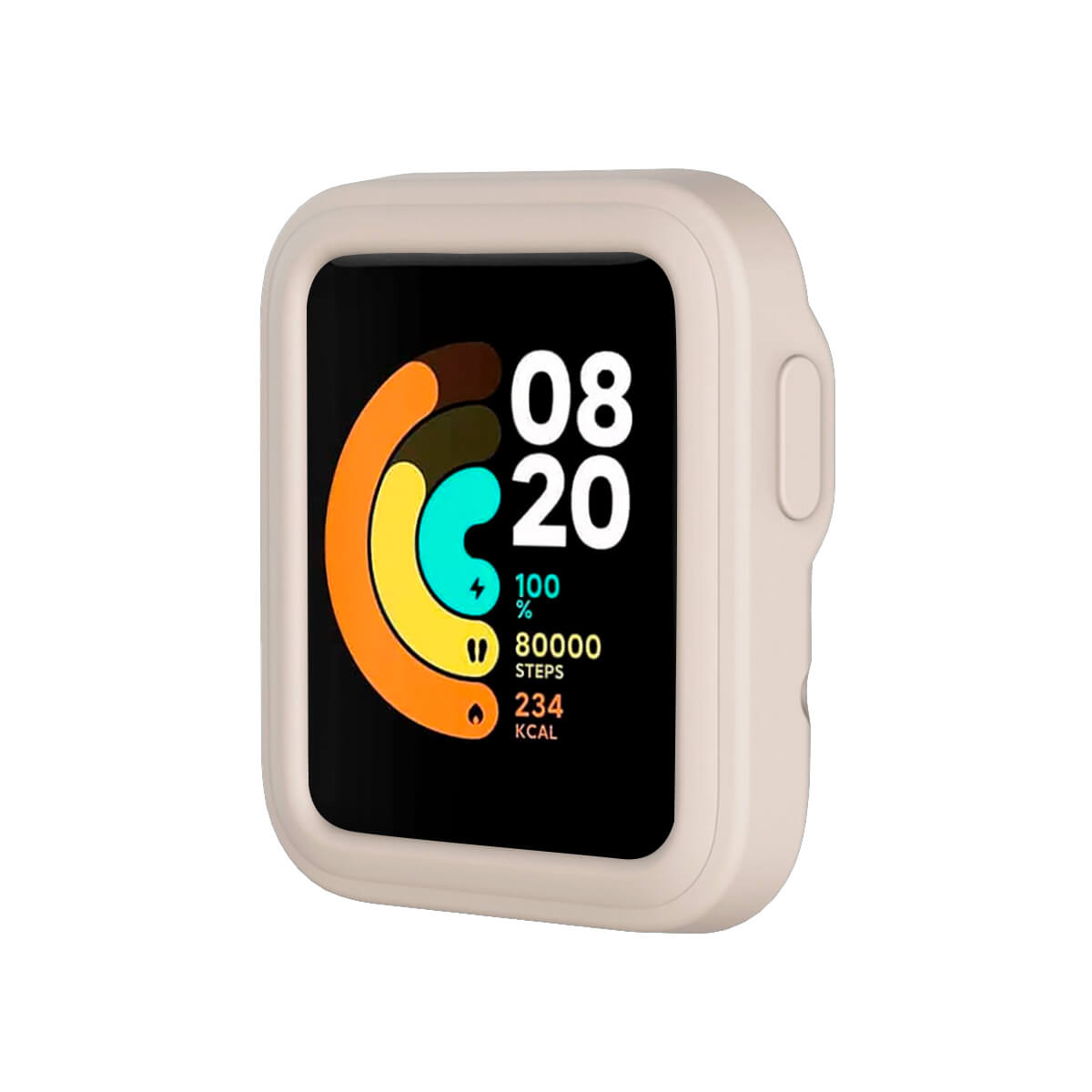 Case de Silicona Para Xiaomi Mi Watch Lite Crema
