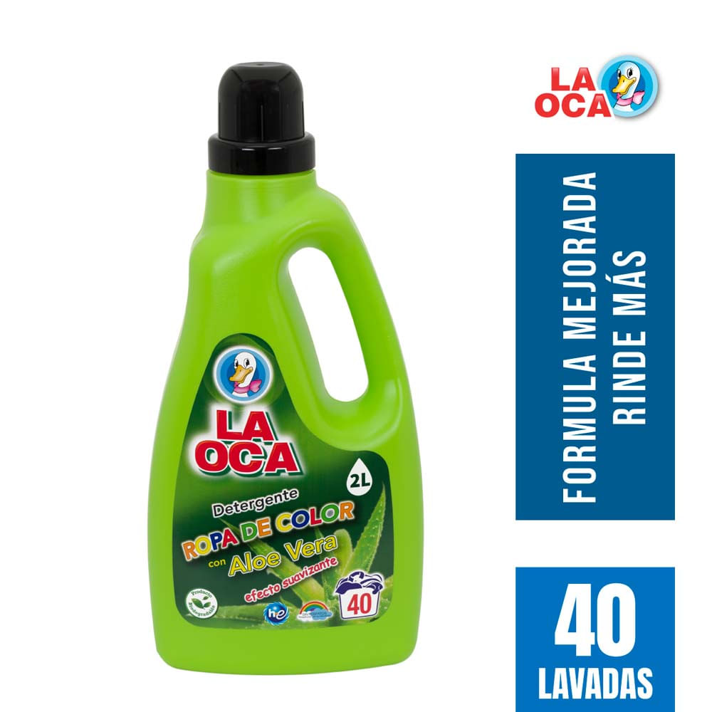 Detergente Líquido LA OCA Ropa a Color Galonera 2L