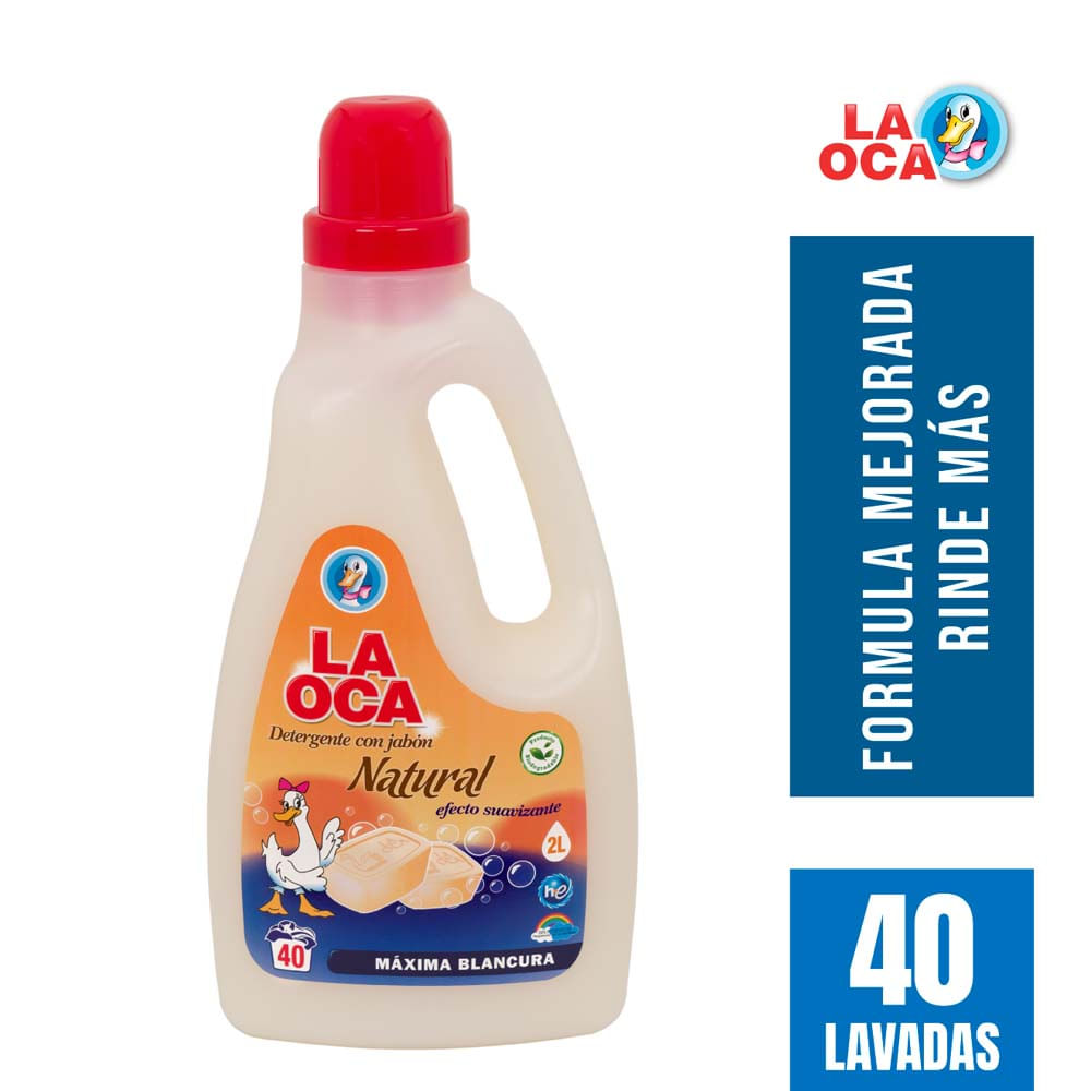 Detergente líquido LA OCA Jabón natural Galonera 2L