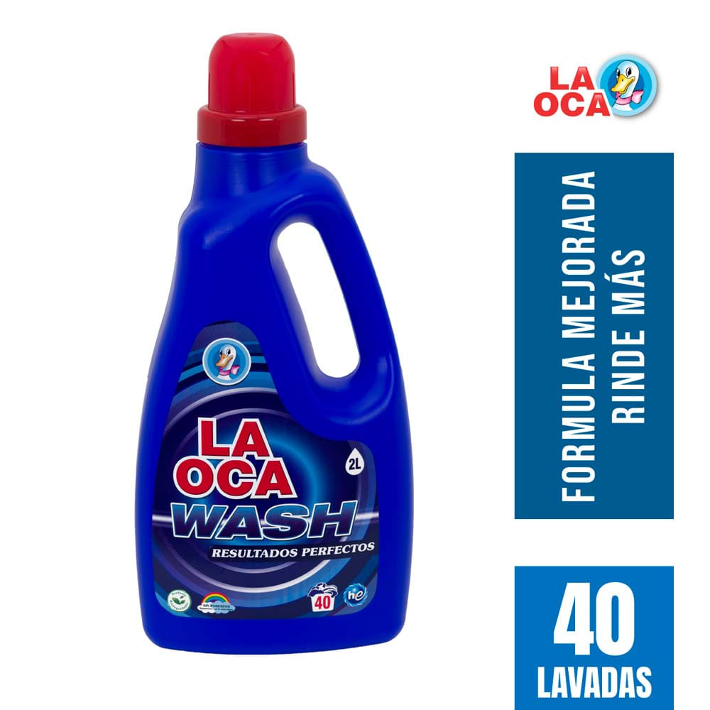 Detergente Líquido LA OCA Wash Galonera 2L