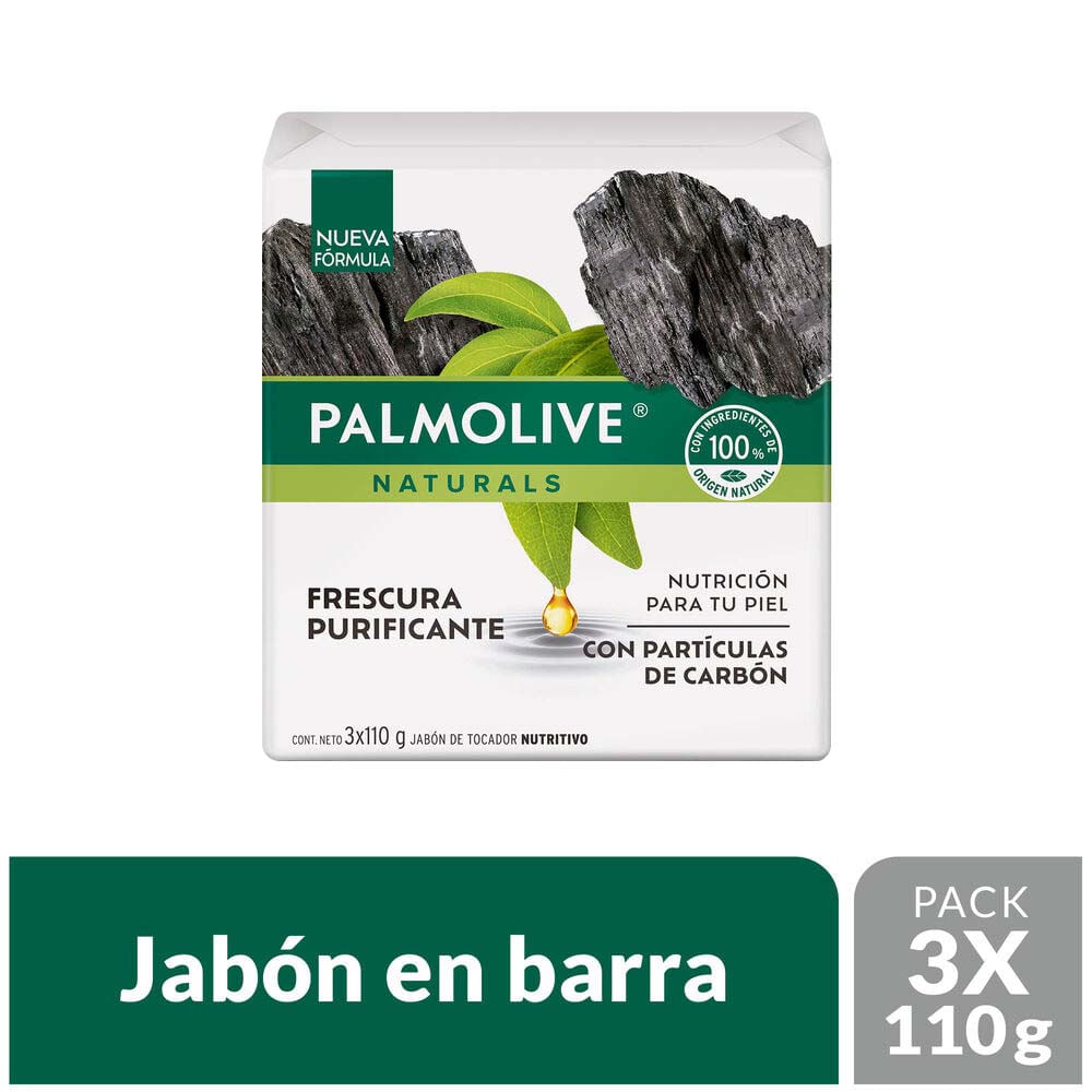 Jabón en Barra PALMOLIVE Carbon 3x120g