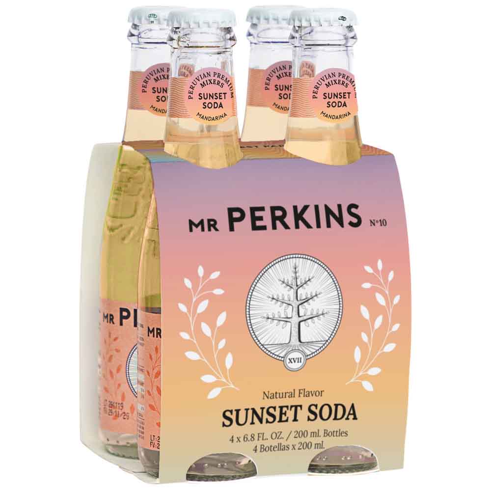 Sunset Soda MR PERKINS Botella 200ml Paquete 4un
