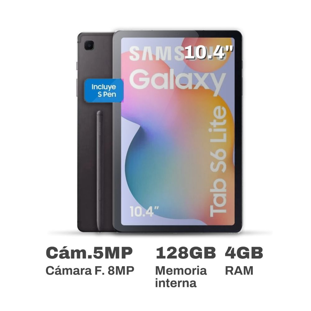 Tablet Samsung Galaxy Tab S6 Lite SM-P613NZAKPEO 10.4" 4GB RAM 128GB Gris