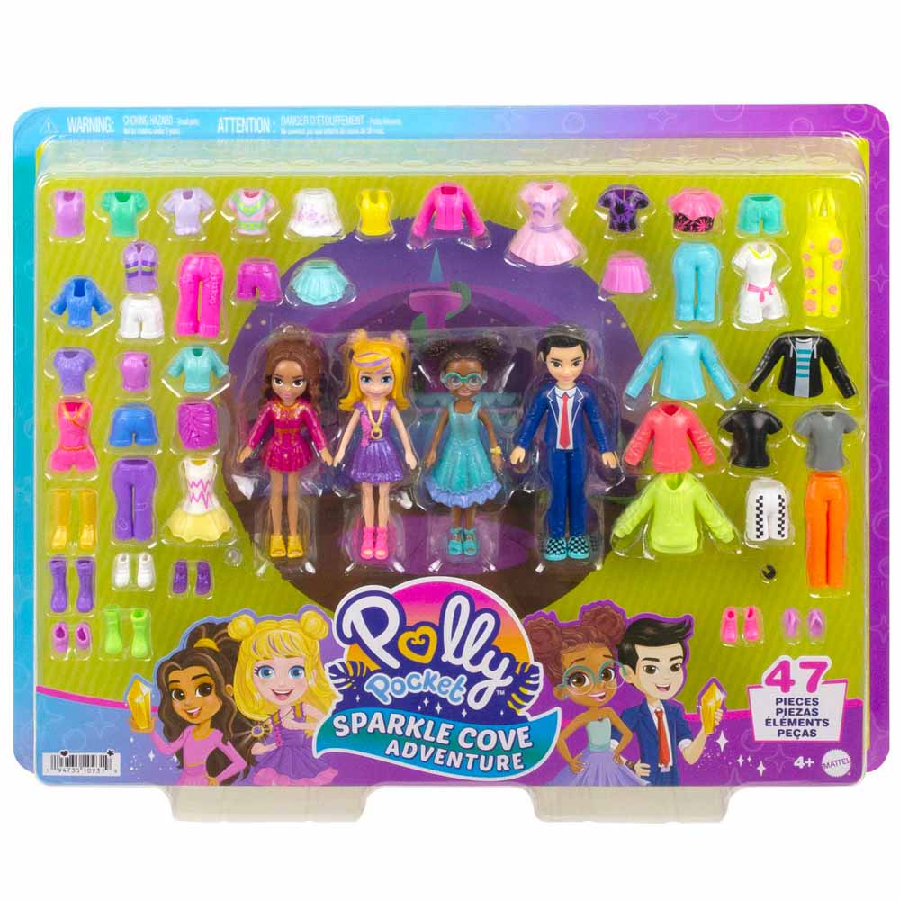 Accesorios para Muñeca POLLY POCKET Súper Paquete de Modas Bahía Mágica