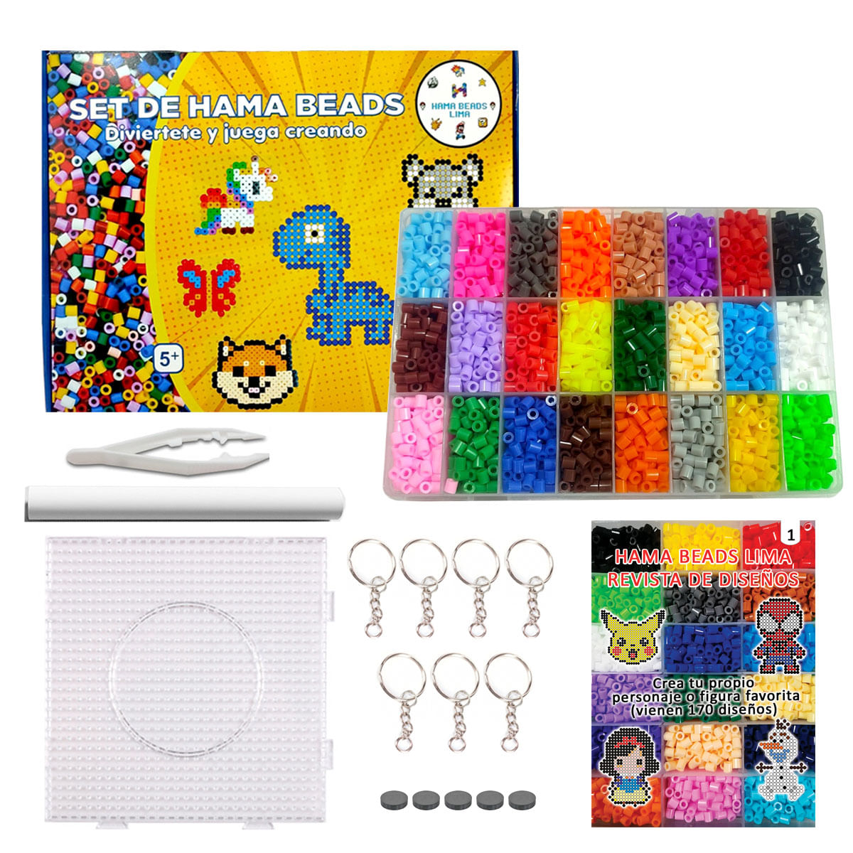 Set de Art Hama Beads Básico 2 de 24 Colores