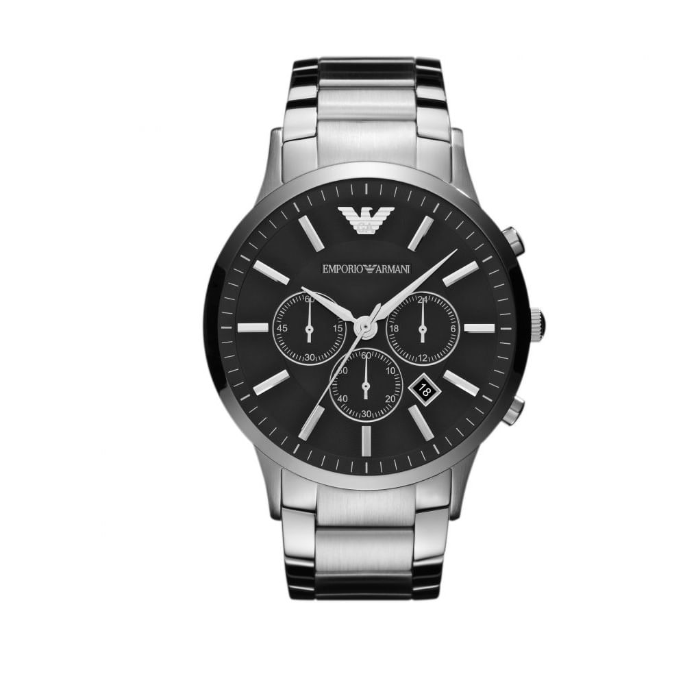 Reloj Emporio Armani ?AR2460 Black and Silver para Caballero