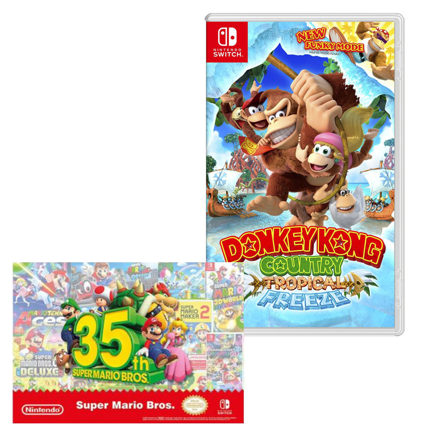 Donkey kong country tropical freeze nintendo switch + poster