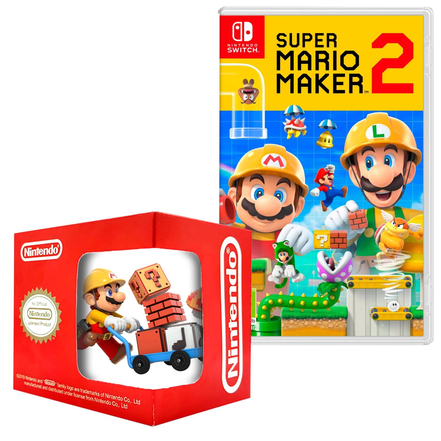 Super mario maker 2 Nintendo Switch + Taza