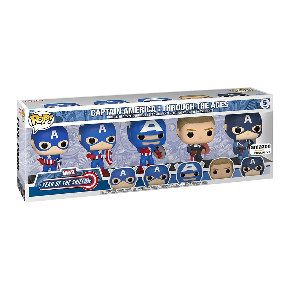 Funko Pop Marvel Year of The Shield Captain America 5 Pack