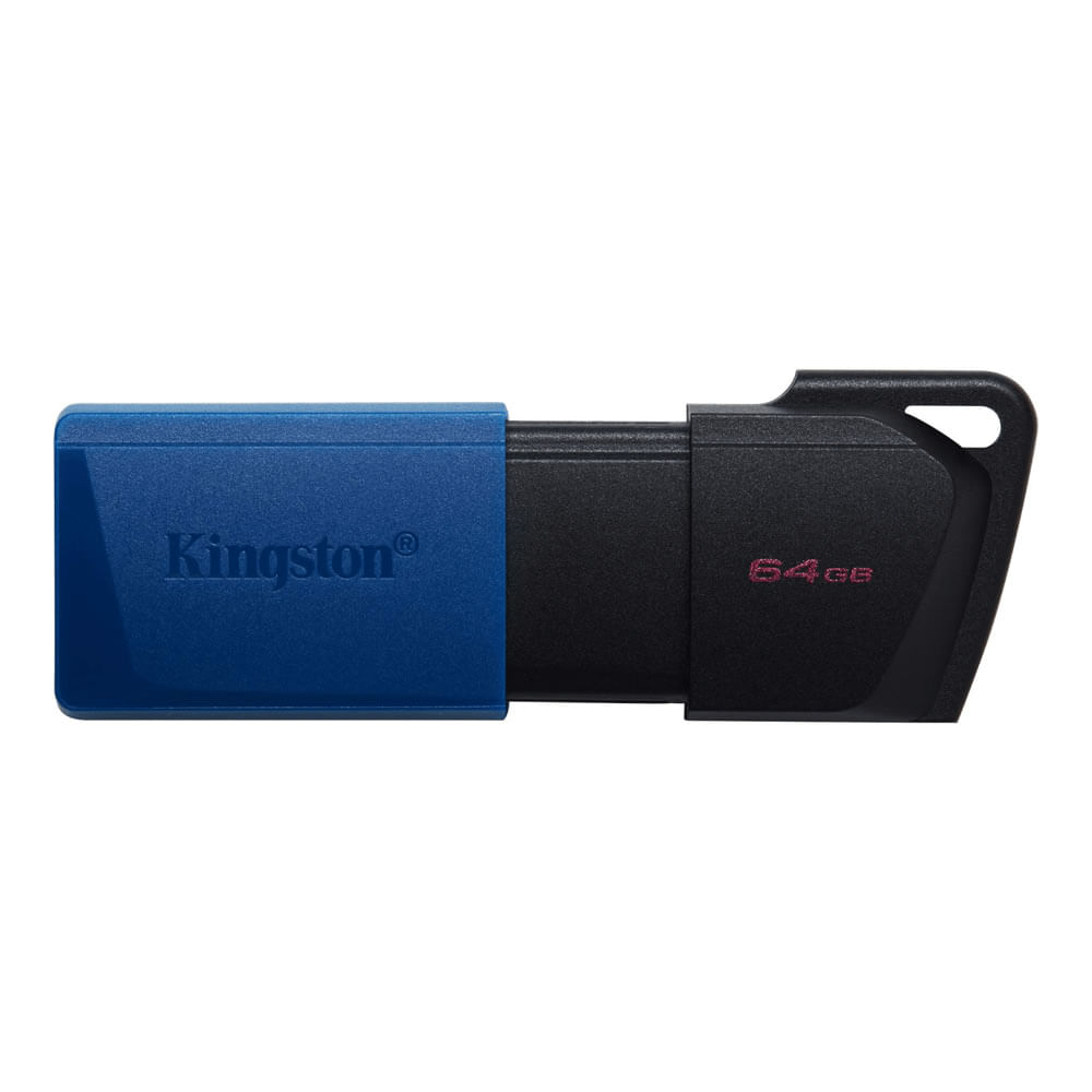 Memoria USB 3.2 Kingston Exodia M de 64GB Retráctil Azul