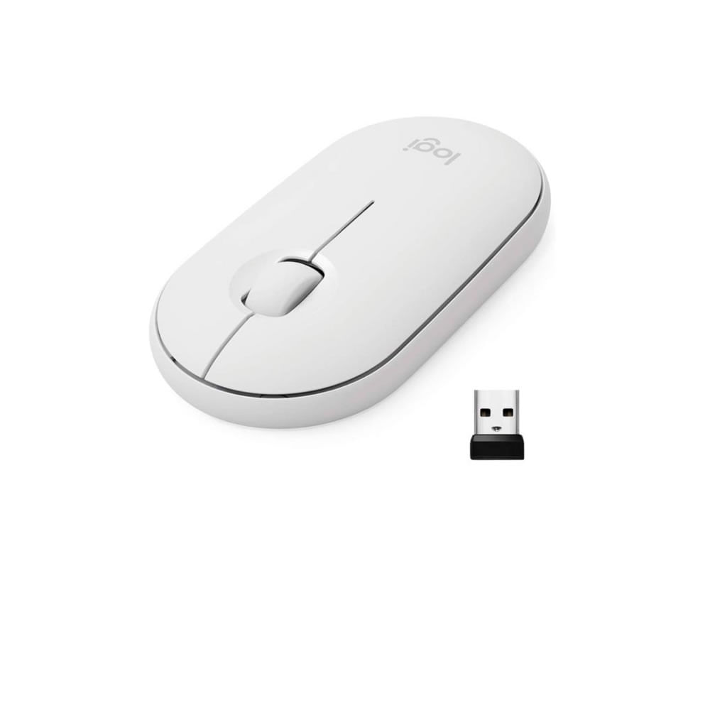 Mouse Logitech Pebble M350 Bluetooth Blanco