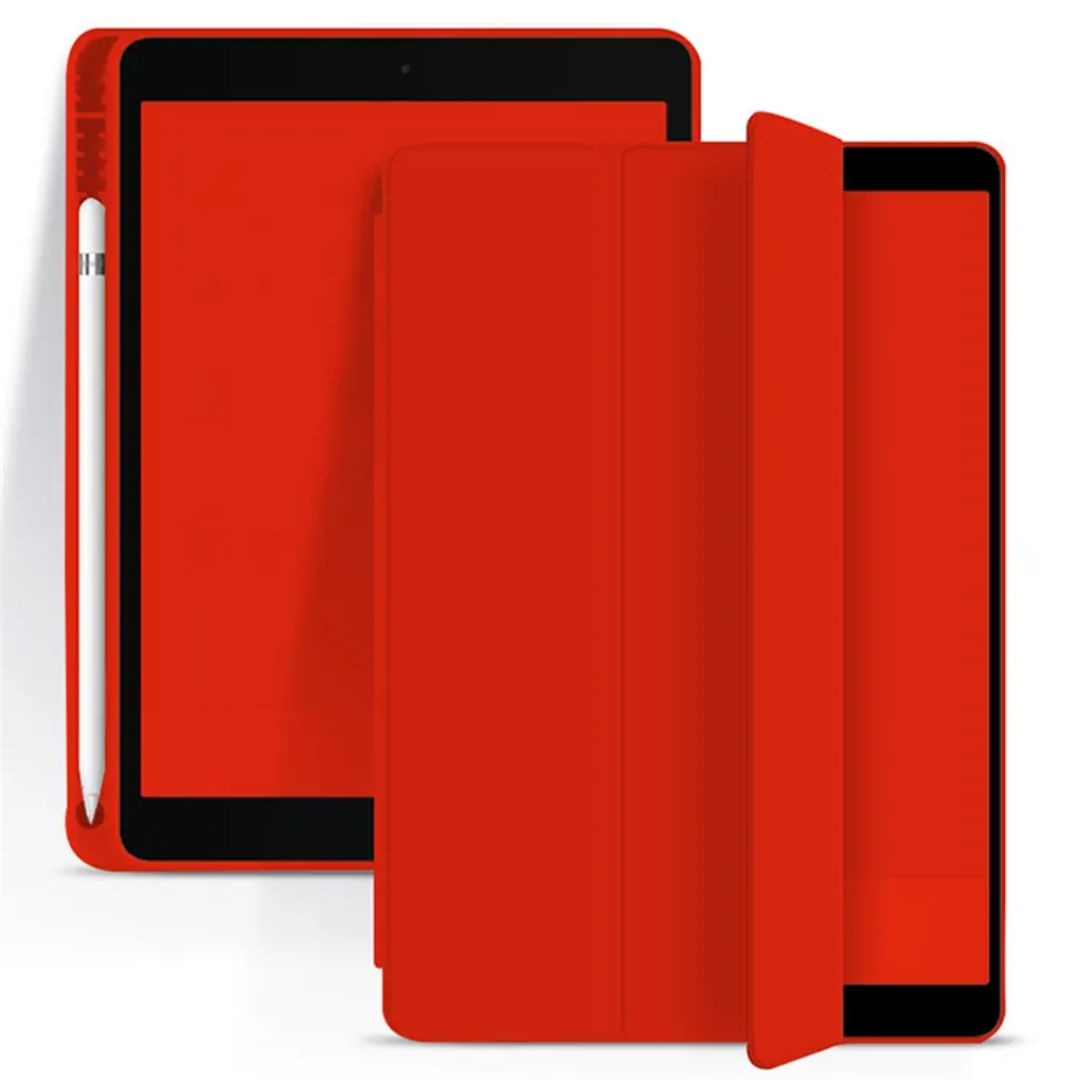Funda Smart Cover con Porta Lapiz para Ipad 10ma generacion 10,9" 2022 Rojo