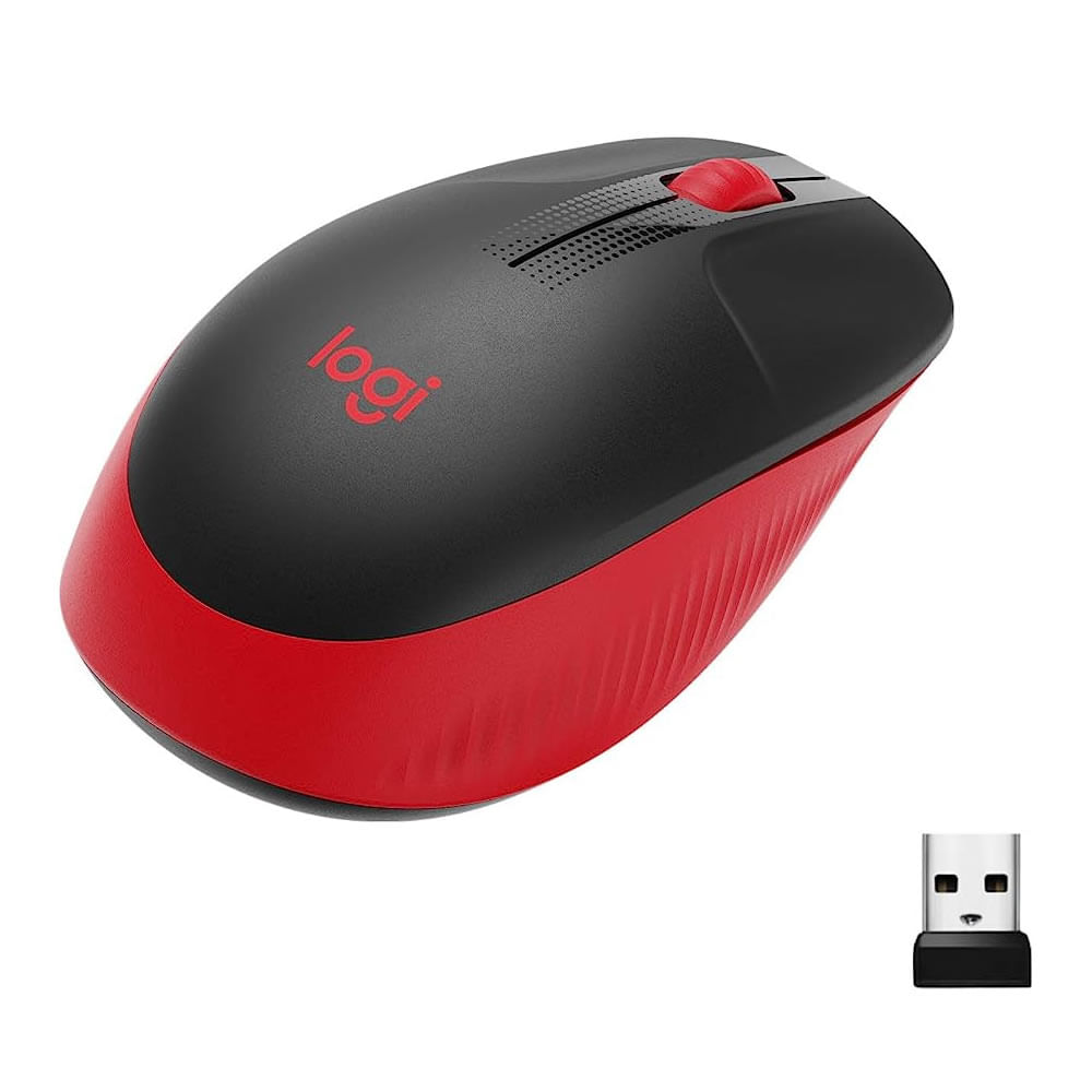 Mouse Logitech M110 Silent USB Rojo