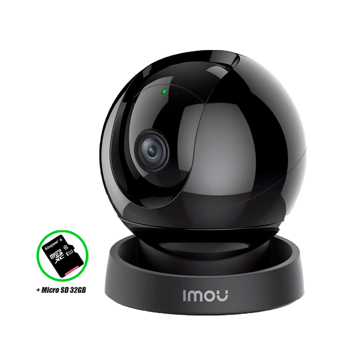 Cámara De Seguridad Wifi Imou Rex 3d 3mp Gira 360 Negro Sd 32gb