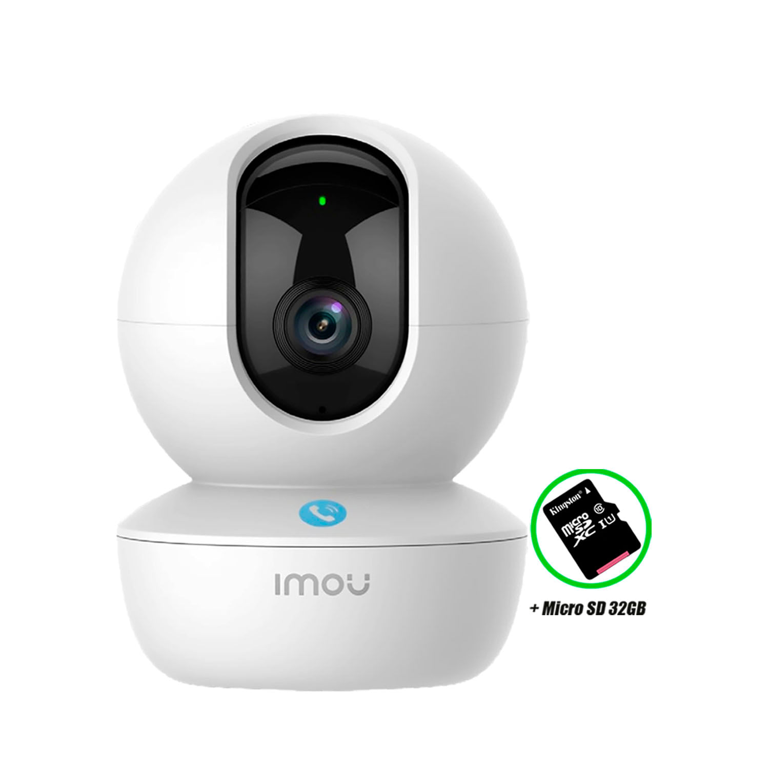 Cámara De Seguridad Wifi Imou Ranger Rc Gira 360 3mp Micro Sd 32gb